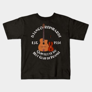 Django Reinhardt & Stephane Grappelli, Quintette du Hot Club de France Kids T-Shirt